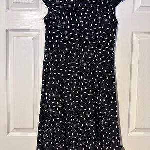 Vintage/Classic Black and White Polka Dot Dress